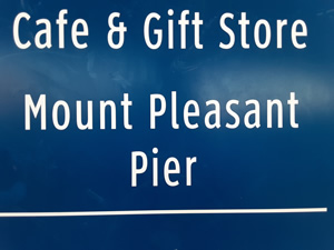mount pleasant pier sign